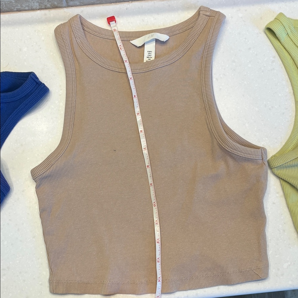 aerie Ribbed Tank Top Set - Black, Blue, Beige, Lime - Picture 8 of 13